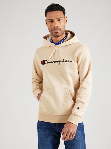 Champion Authentic Athletic Apparel Sweatshirt in Beige: voorkant