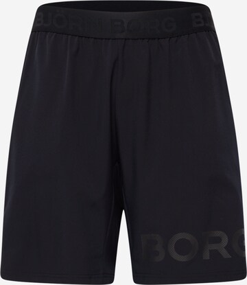 BJÖRN BORG Workout Pants in Black: front