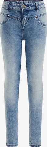 WE Fashion Skinny Jeans i blå: forside