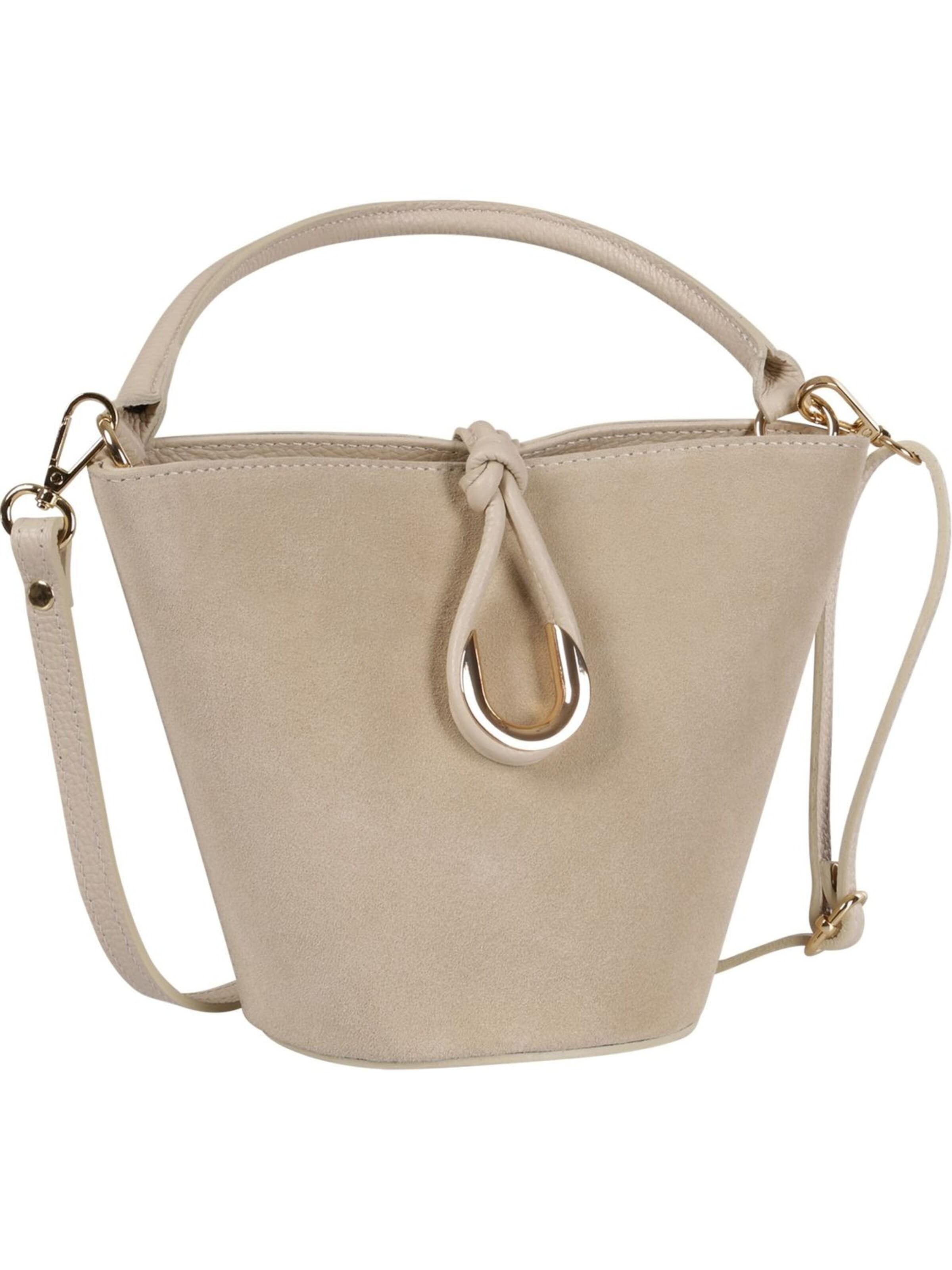 Borsa a mano di Toscanto in beige: frontale