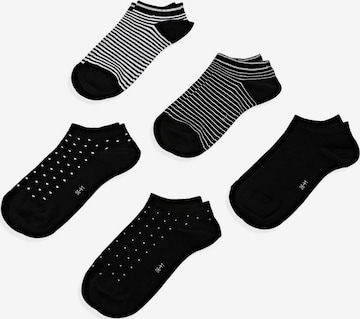 Chaussettes ESPRIT en noir : devant