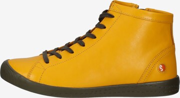 Softinos Lace-Up Ankle Boots in Yellow