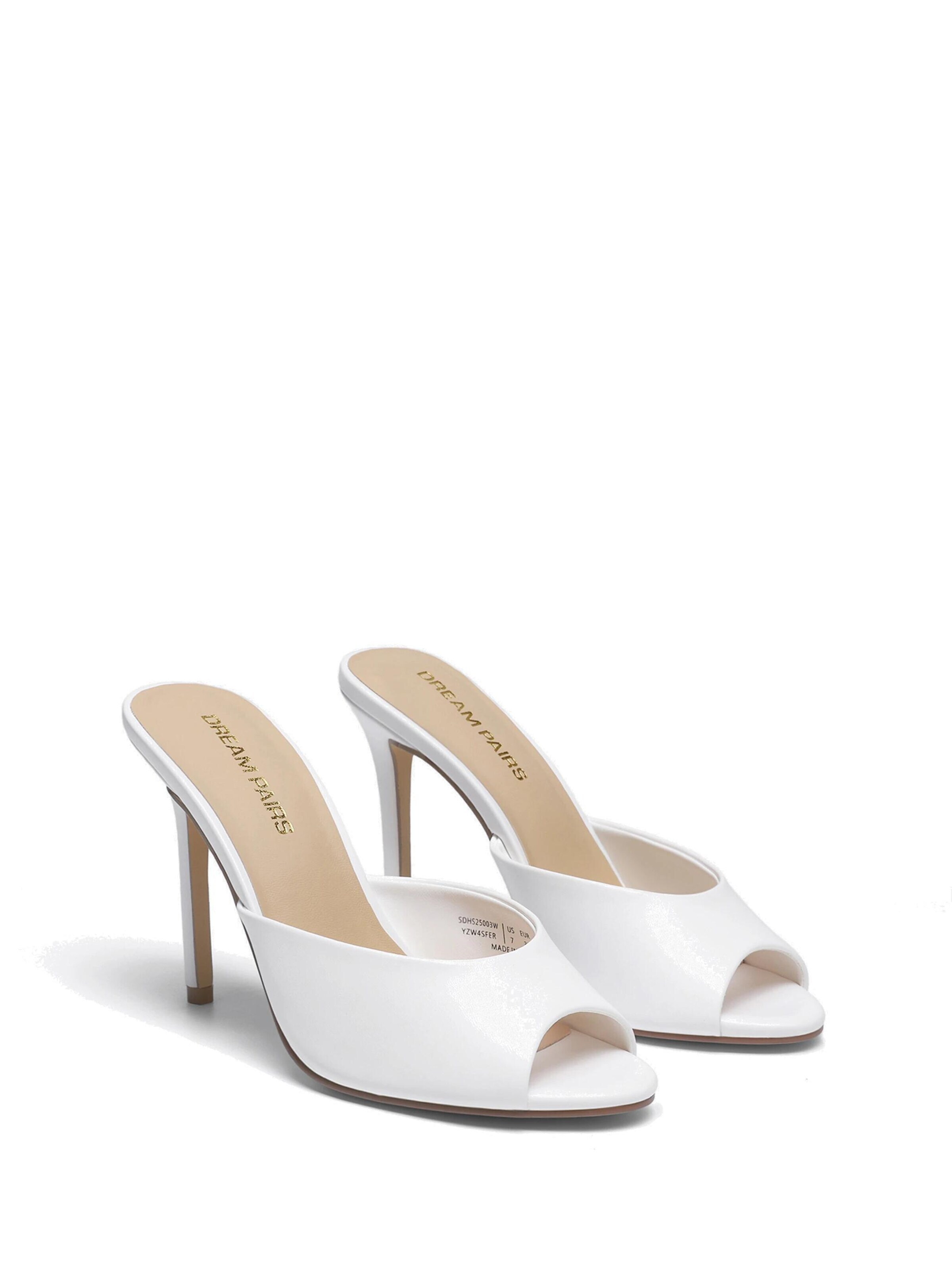 Dream Pairs Mules in White
