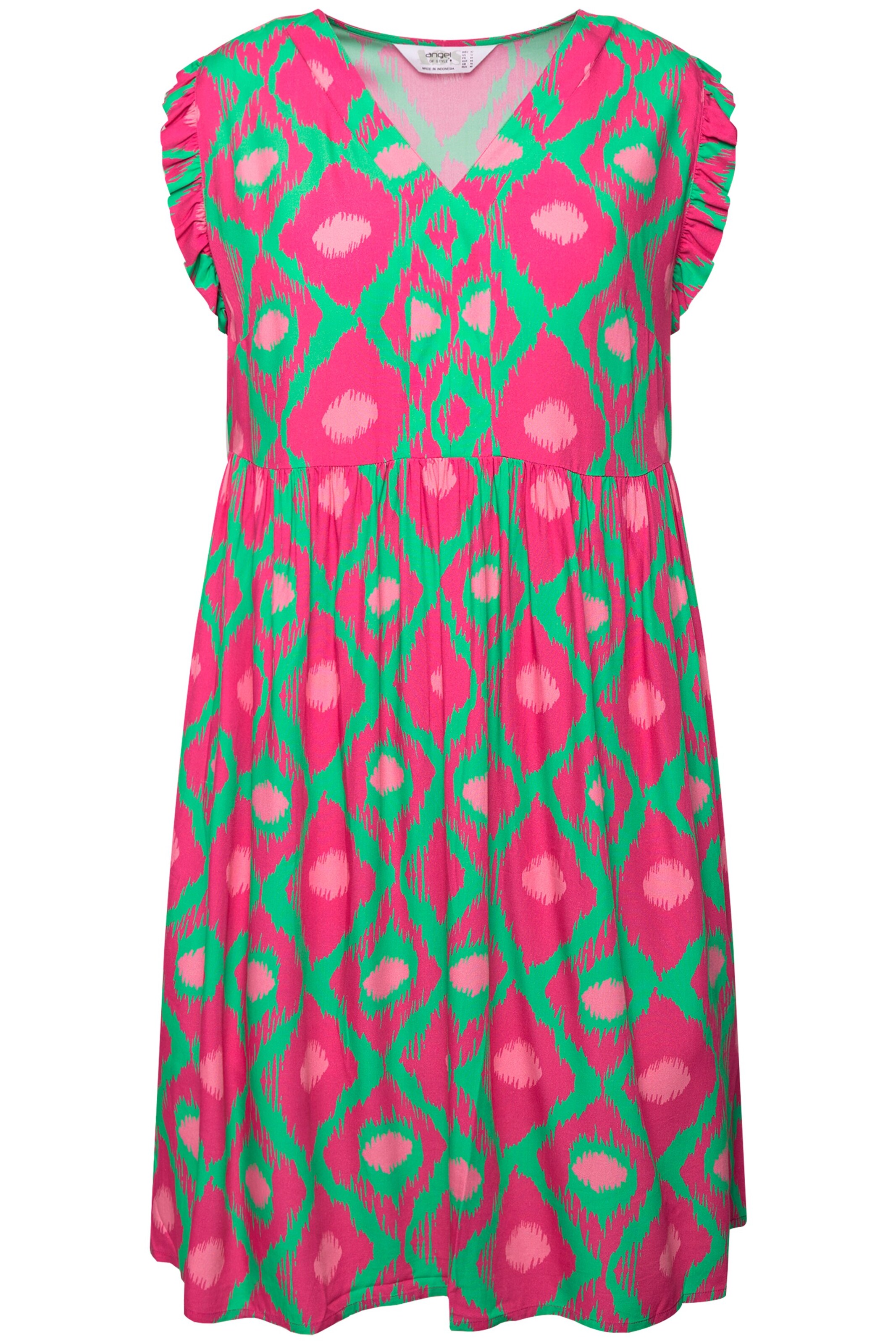 Angel of Style Jurk in Roze: voorkant