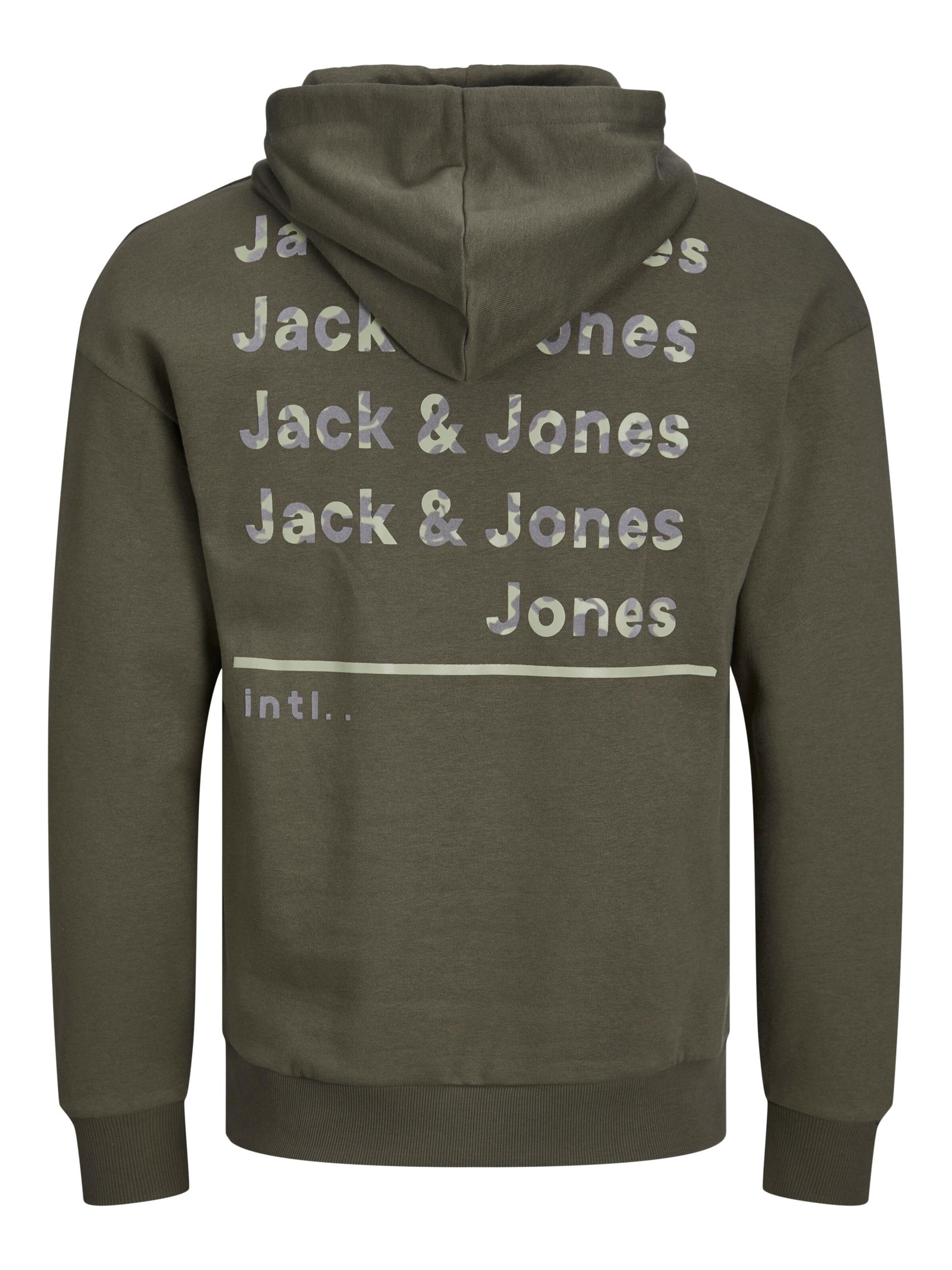 Felpa di JACK & JONES in verde