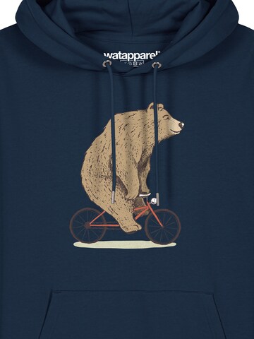 Watapparel Sweatshirt 'Fahrradbär' in Blauw