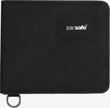 Portamonete di Pacsafe in nero: frontale