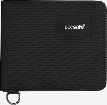 Portamonete di Pacsafe in nero: frontale