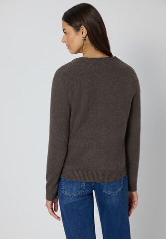 STREET ONE Knit Cardigan in Brown