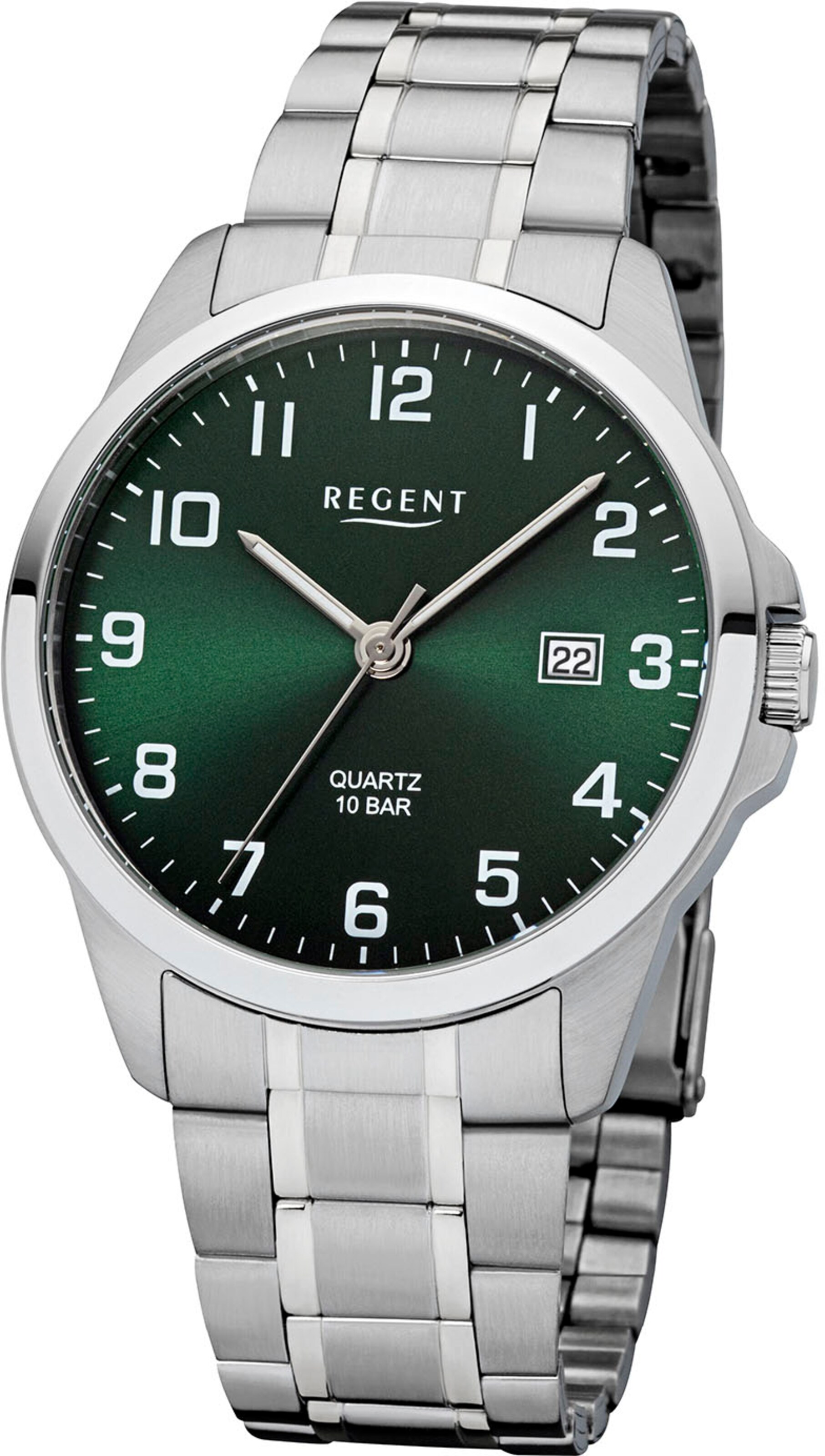 REGENT Analog Watch in Silver: front