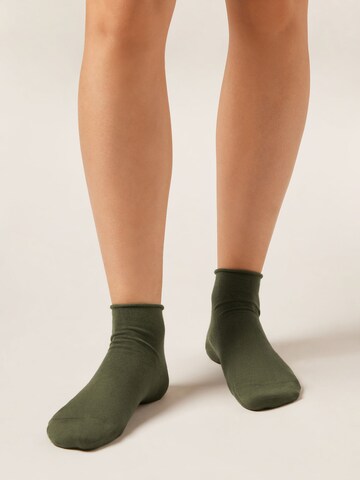 CALZEDONIA Socks in Green: front