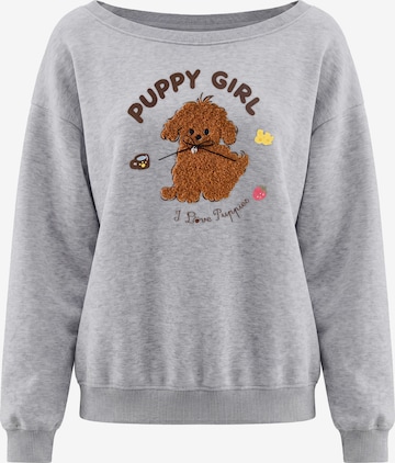 Sweat-shirt MYMO en gris : devant