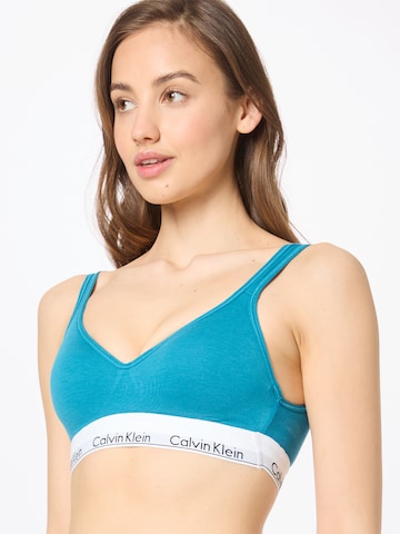 Calvin Klein Underwear Bralette Bra in Blue: front