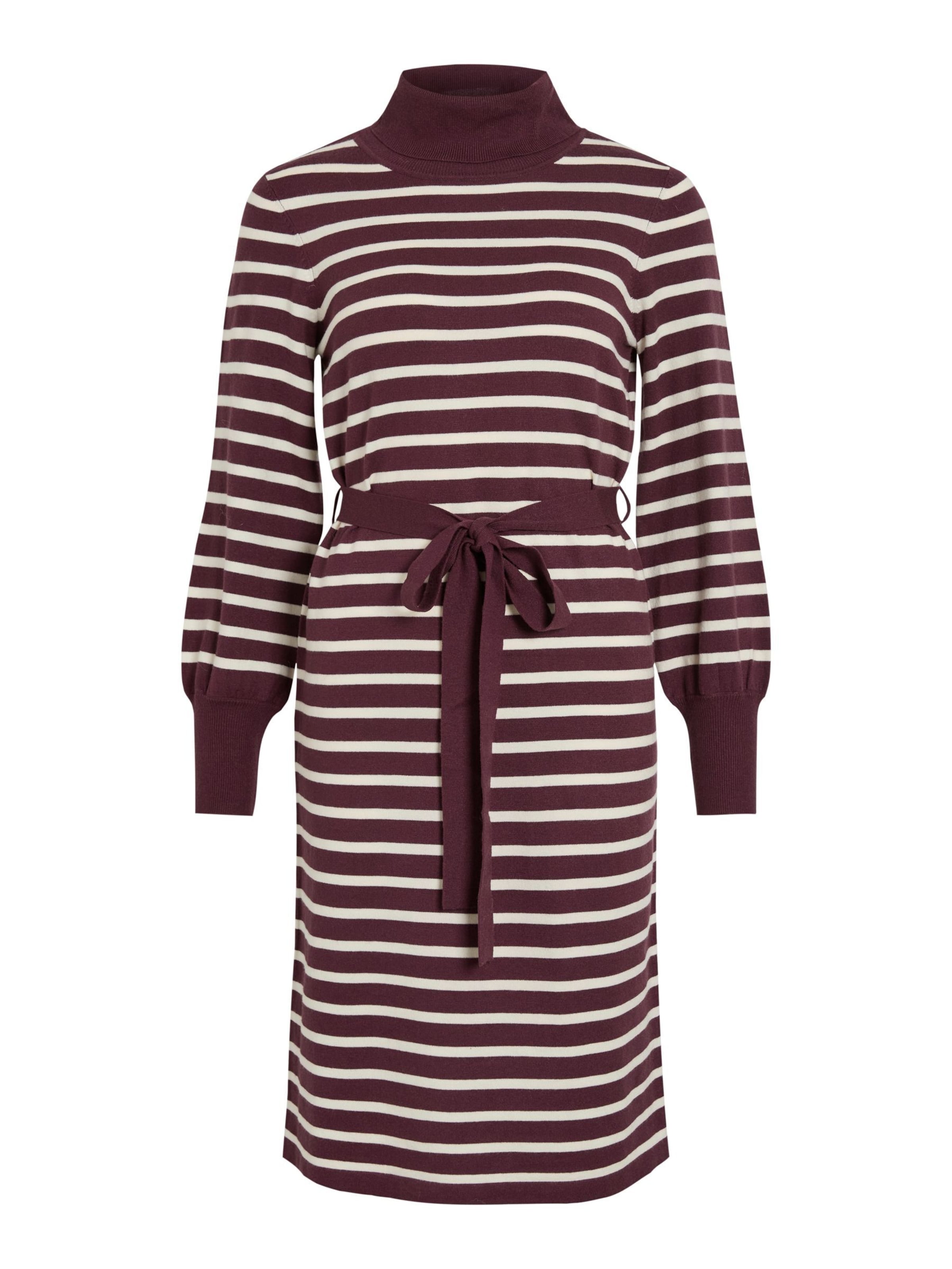 VILA Knit dress 'VIAMANDA' in Red: front