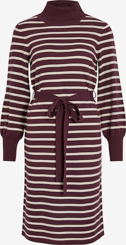 VILA Gebreide jurk 'VIAMANDA' in Rood: voorkant