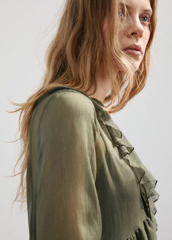 MANGO Kleid in Grün