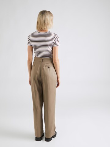 ARMEDANGELS Loose fit Pleat-Front Pants 'KAYAH' in Brown