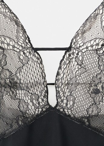 MANGO Bodysuit 'Blanche' in Black