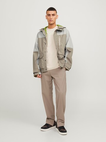 JACK & JONES Performance Jacket 'Hike' in Beige