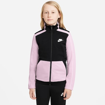 Nike Sportswear Sweatsuit in Black: front