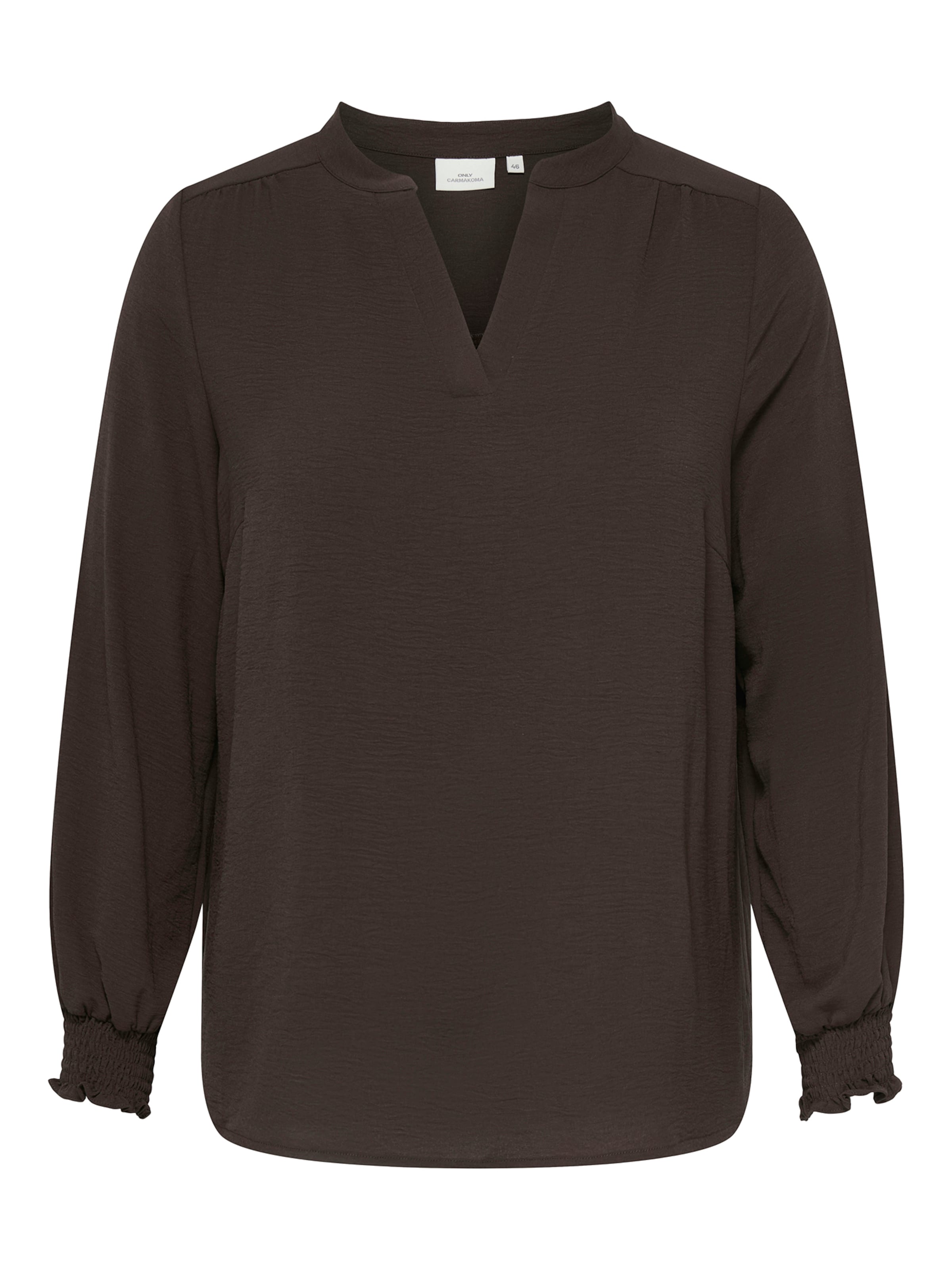 ONLY Carmakoma - Blusa 'CARMetta' en marrón: frente
