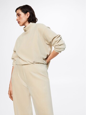 MANGO Flared Broek 'Pana' in Beige