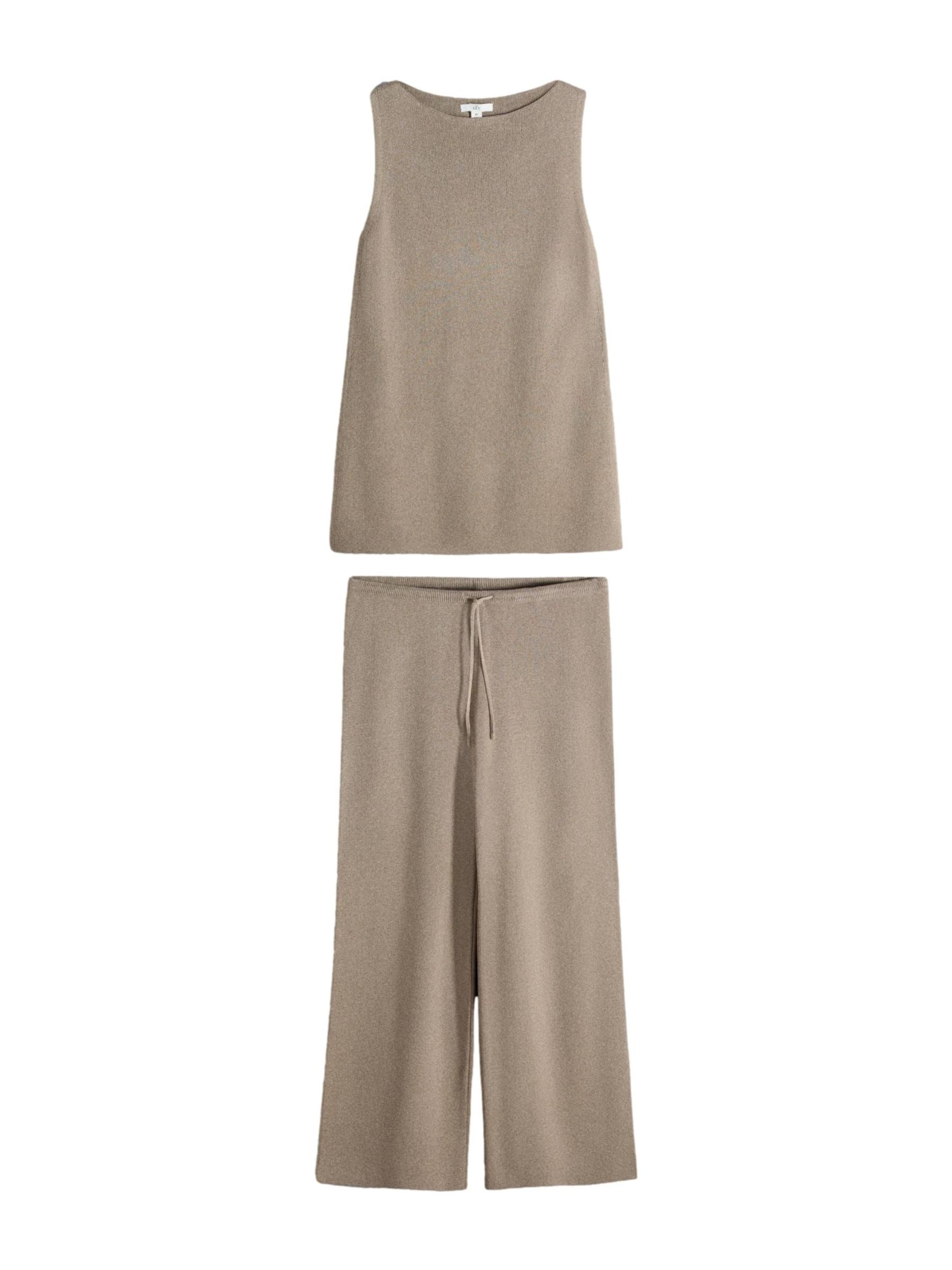 Pantalons de tailleur The Set en marron : devant