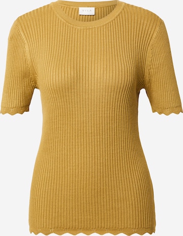 VILA Sweater 'GABBI' in Yellow: front