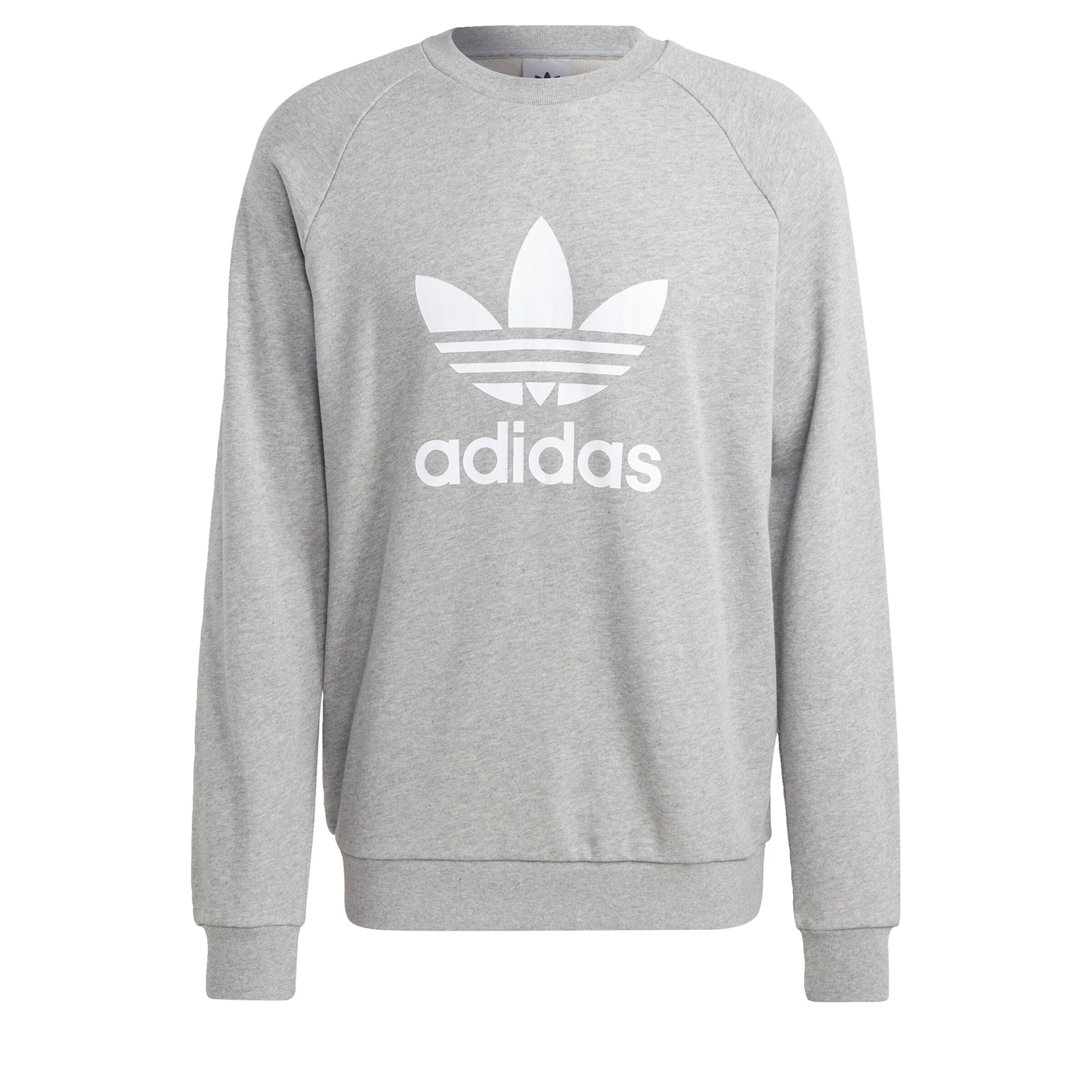ADIDAS ORIGINALS Sweatshirt 'Adicolor Classics Trefoil' in Grijs: voorkant