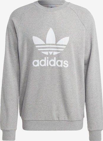 Sweat-shirt 'Adicolor Classics Trefoil' ADIDAS ORIGINALS en gris : devant