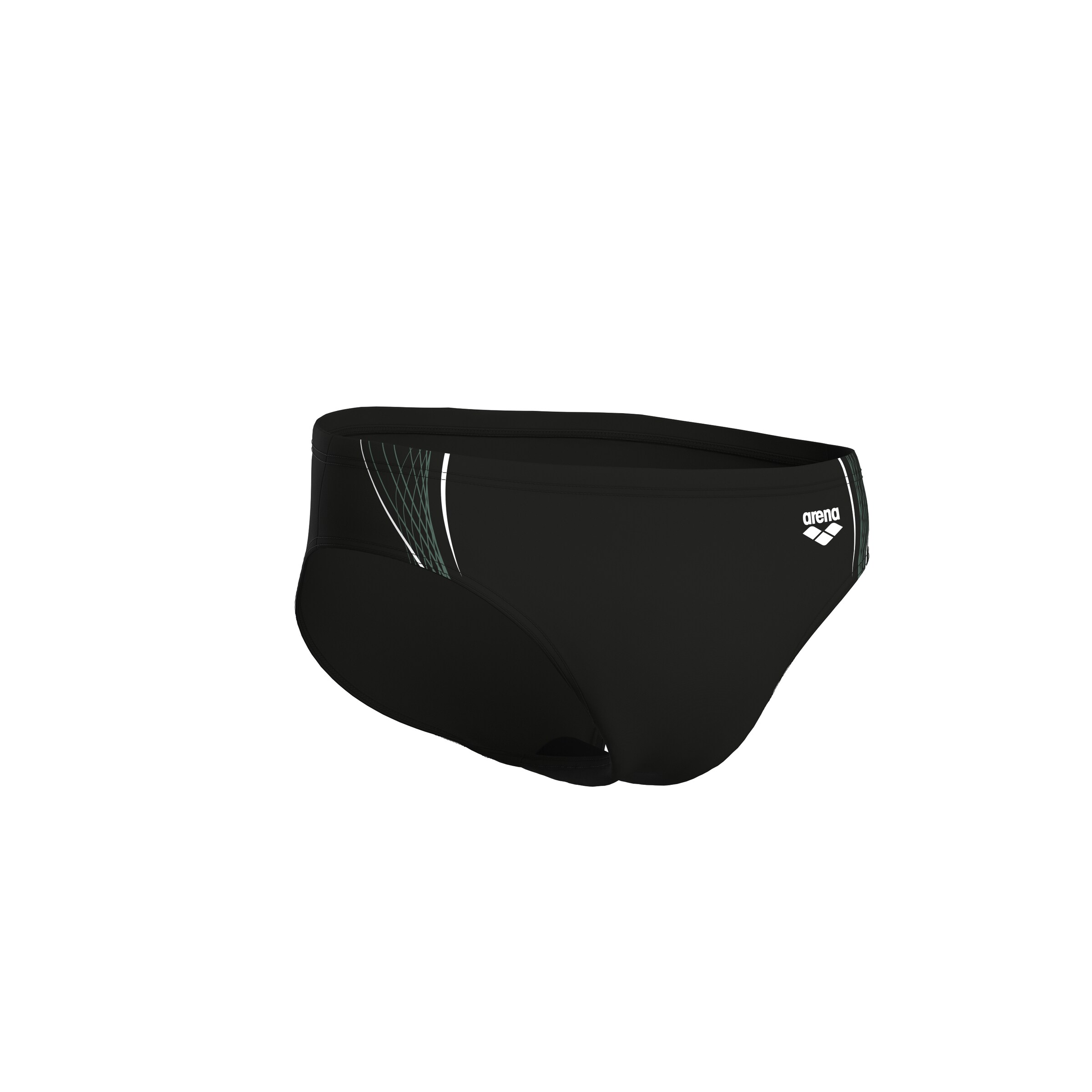 ARENA Athletic Swim Trunks in Black