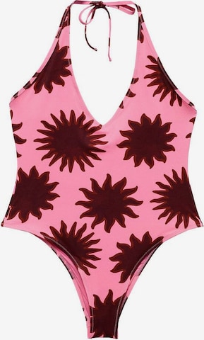MANGO Swimsuit 'Limo' in Pink: front