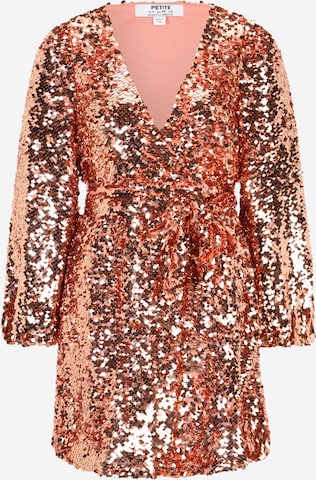 Dorothy Perkins Petite Cocktail Dress in Gold: front