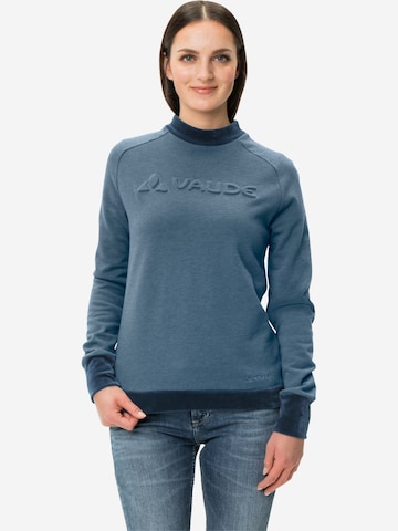 VAUDE Athletic Sweatshirt 'Mineo' in Blue: front