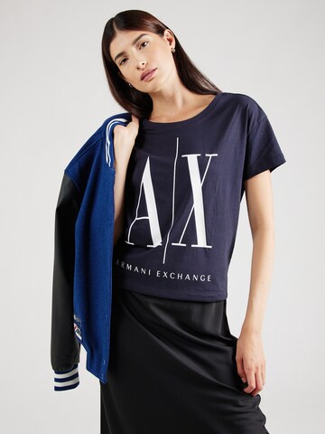 Maglietta '8NYTCX' di ARMANI EXCHANGE in blu: frontale