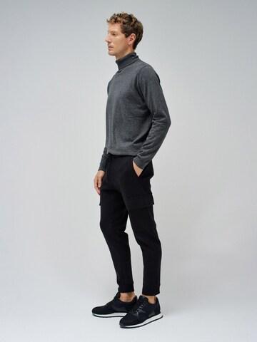 Coupe slim Pantalon chino Salsa Jeans en noir