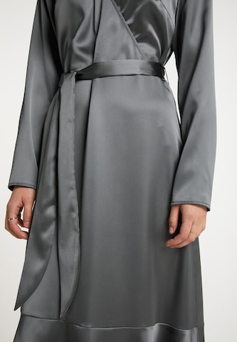 DreiMaster Klassik Shirt Dress in Grey
