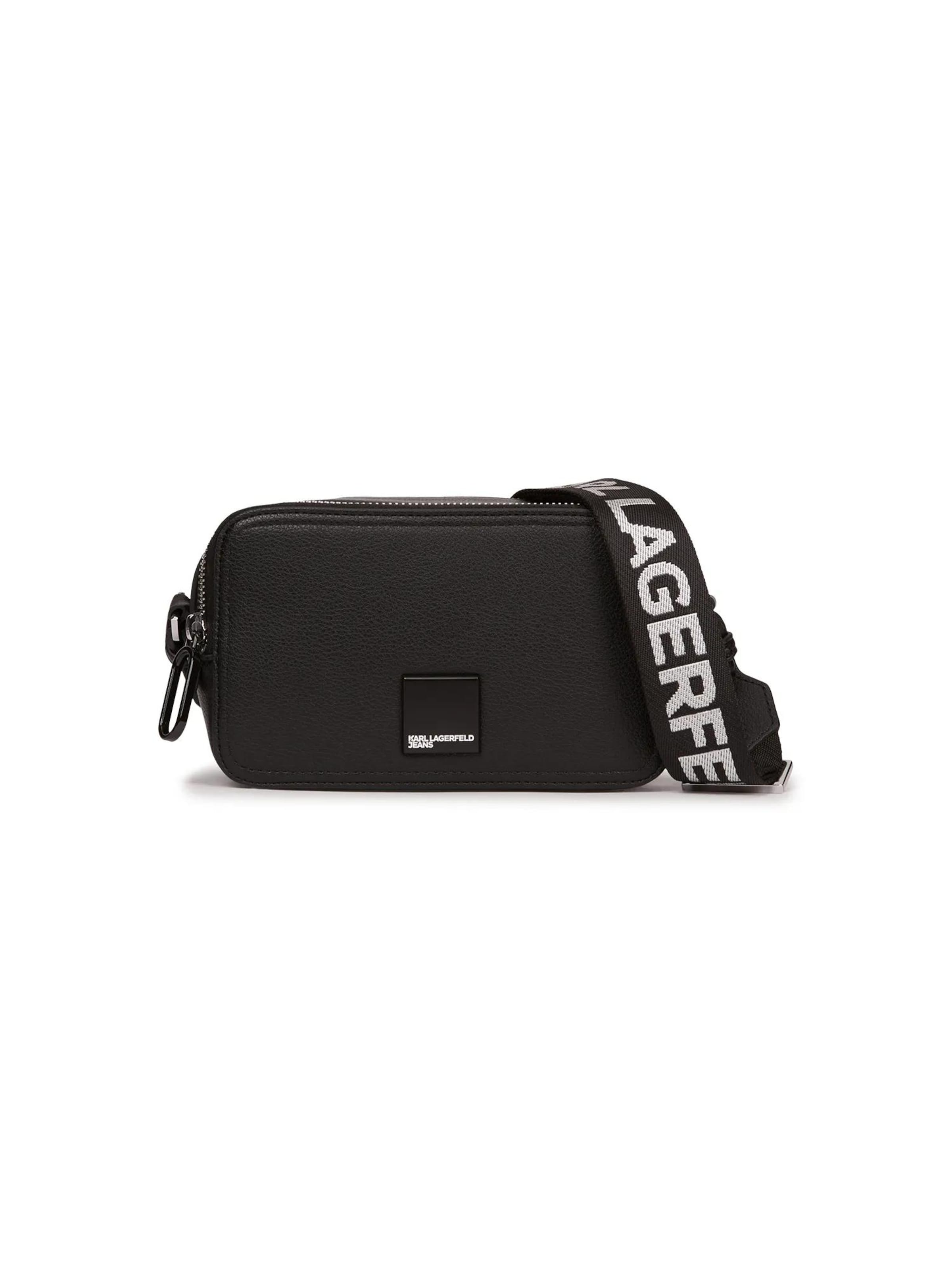 Sac à bandoulière KARL LAGERFELD JEANS en noir : devant