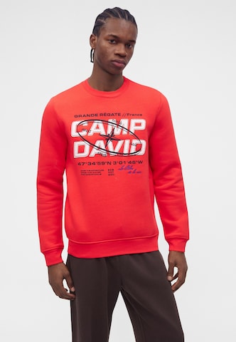 CAMP DAVID Sweatshirt in Orange