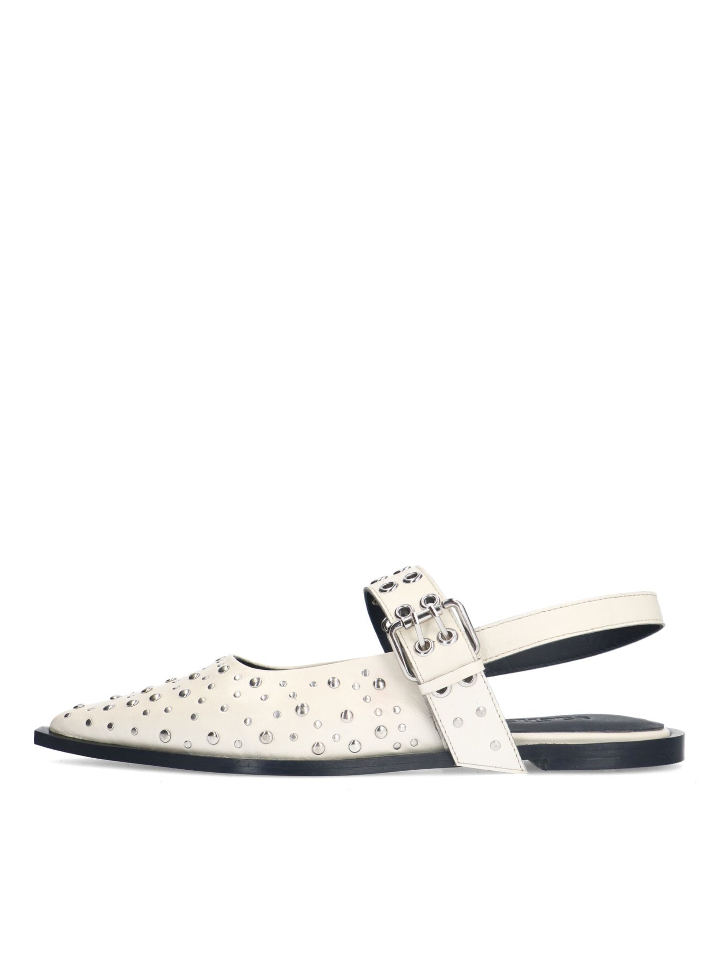 Ballerines à lanières SACHA en blanc