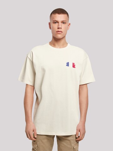 T-Shirt F4NT4STIC en beige : devant