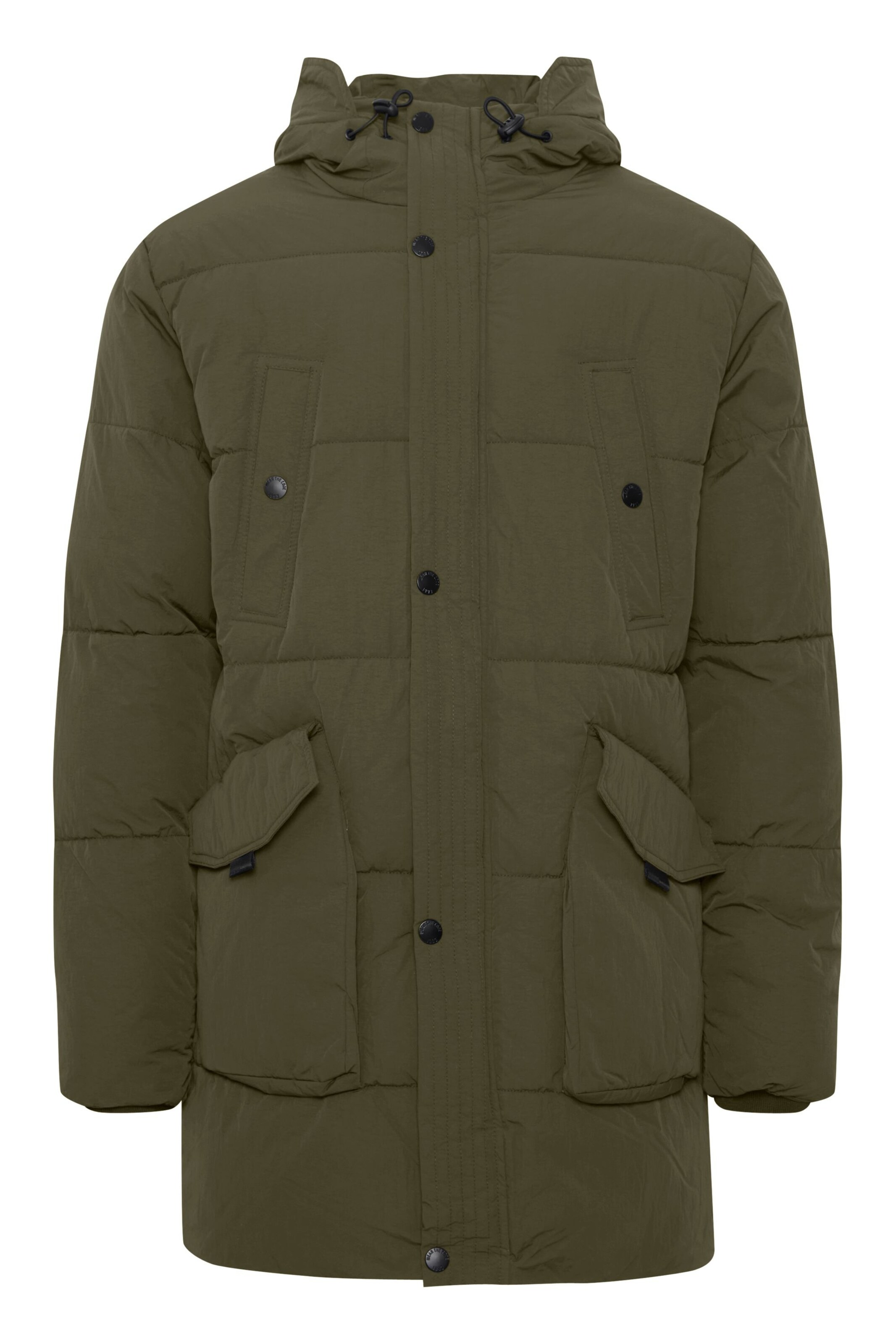 INDICODE JEANS - Parka de inverno 'Zeppal' em verde: frente