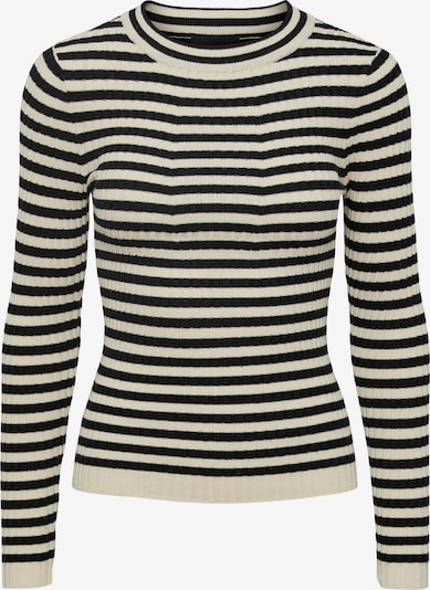 PIECES Пуловер 'Crista' в черно / бяло, Преглед на продукта