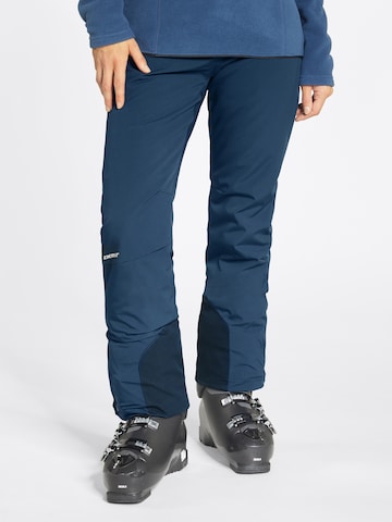 ZIENER Regular Workout Pants 'TILLA' in Blue: front