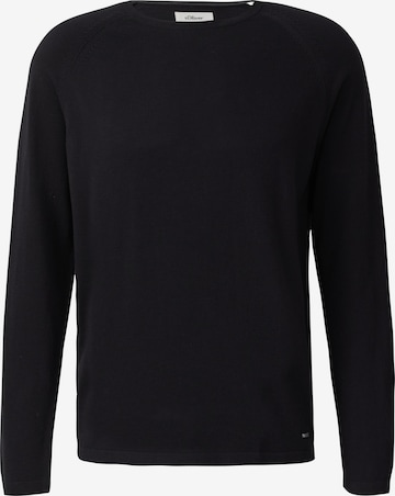 s.Oliver Pullover in Schwarz: Vorderseite