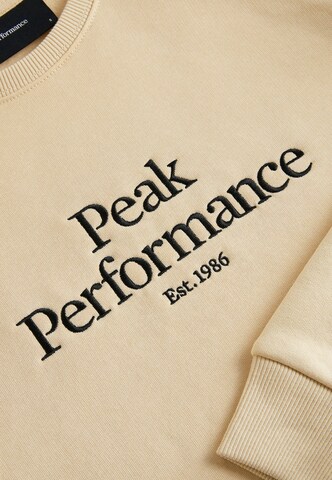 PEAK PERFORMANCE Sweatshirt 'Crew' in Beige