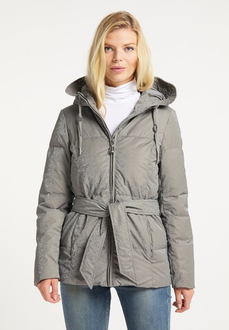 DreiMaster Vintage Winter Jacket in Grey: front