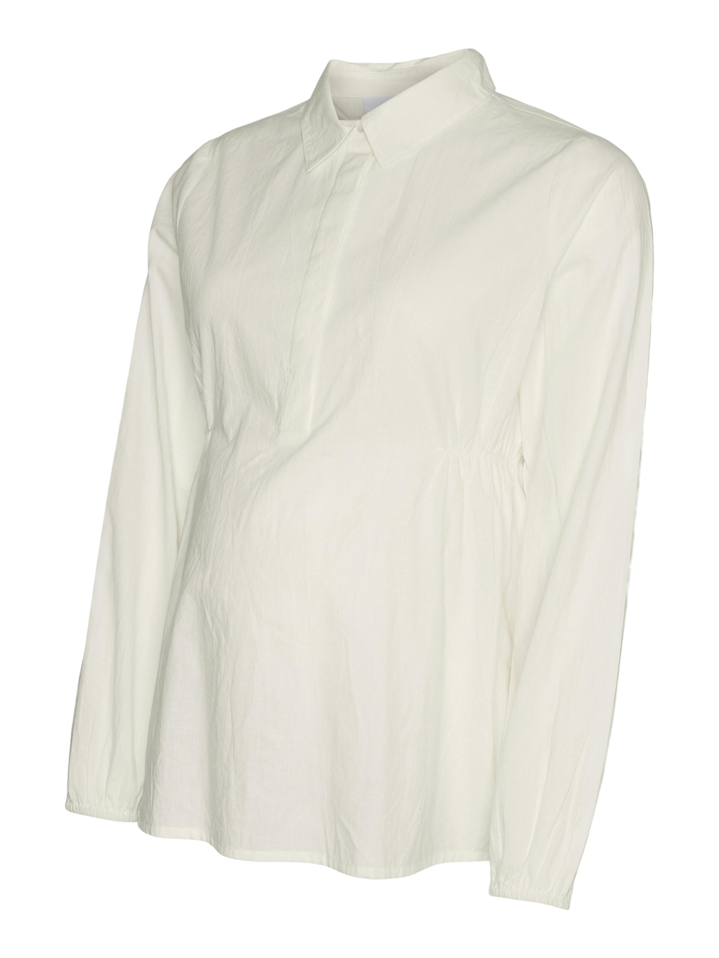 MAMALICIOUS Top 'MLZOEY LIA L/S WO TOP'‌‌‌‌ in Weiß: Vorderseite