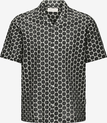 Coupe regular Chemise Casual Friday en bleu : devant