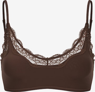 cfab (formerly creamy fabrics) BH 'Lace Bralette' in Braun: Vorderseite